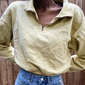 Urban Outfitters Yellow Pullover Sweatshirt S
